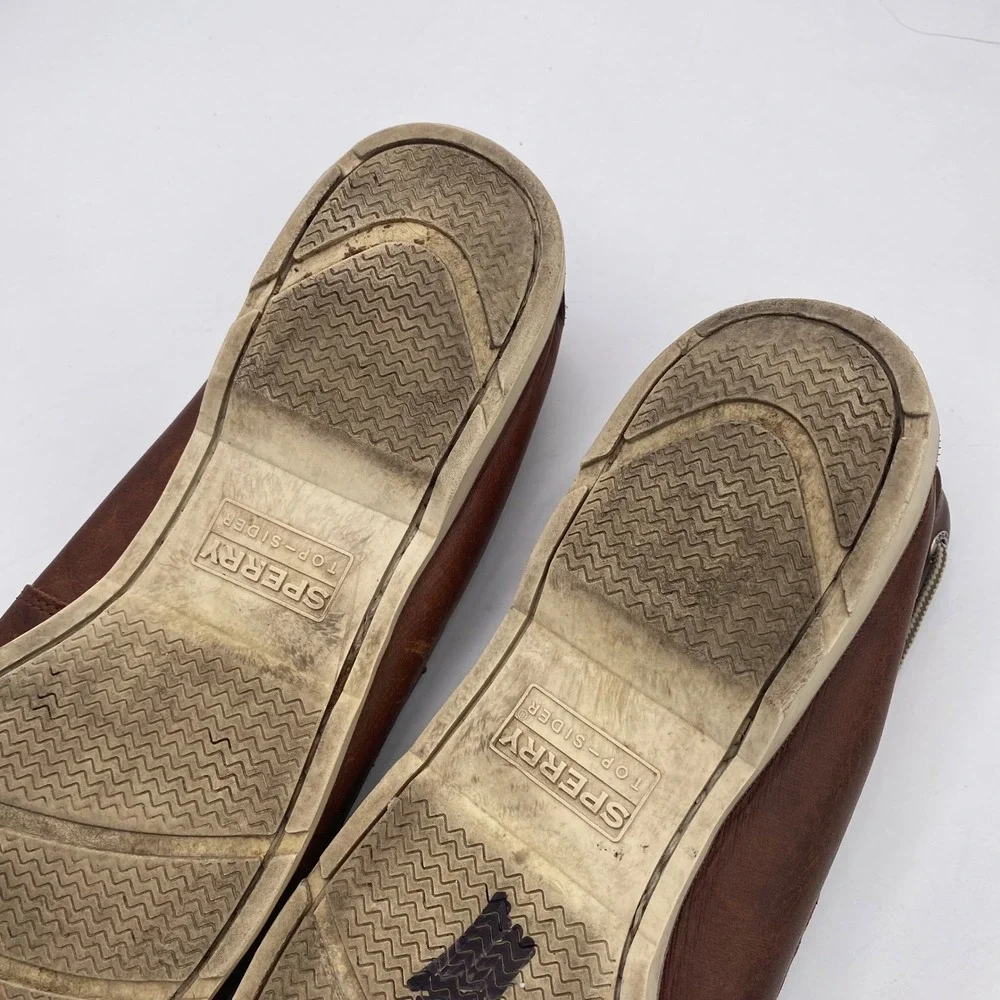 Sperry Top-Sider Authentic Original Boat Shoes Mens 15M Brown Leather STS15003